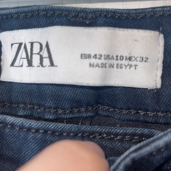 ZARA Womens High Waist Skinny Twilight Jeans Size 10 - Picture 9 of 9